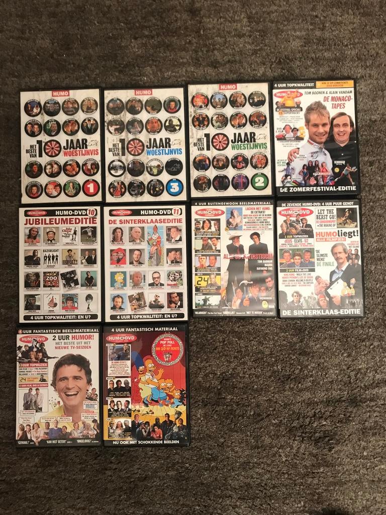 10 DVD’S HUMO, Cd's en Dvd's, Ophalen