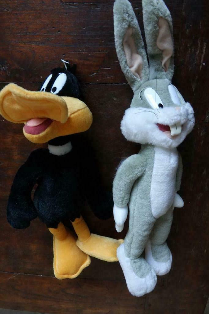 knuffel Daffy Duck & Bugs Bunny Warner Bros Looney Tunes, Enlèvement ou Envoi, Comme neuf, Autres types