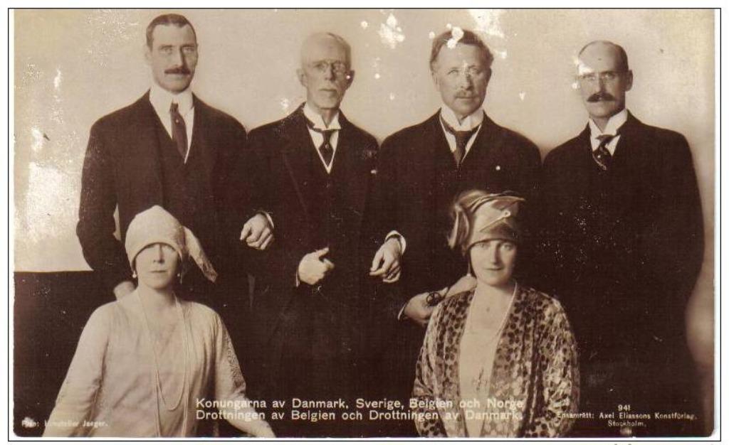 koningen Denemarken Zweden Noorwegen en België Albert I, Verzamelen, Ophalen of Verzenden, Ongelopen, Brussel (Gewest)