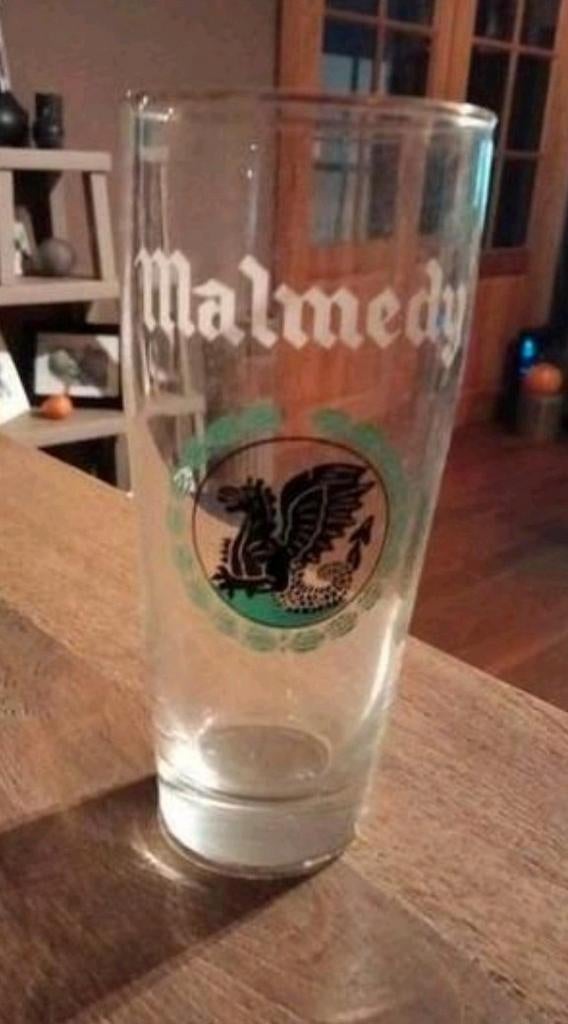 Een glas van de Brasserie de Malmedy.Zie foto's. Verzenden i, Verzamelen, Ophalen of Verzenden, Zo goed als nieuw