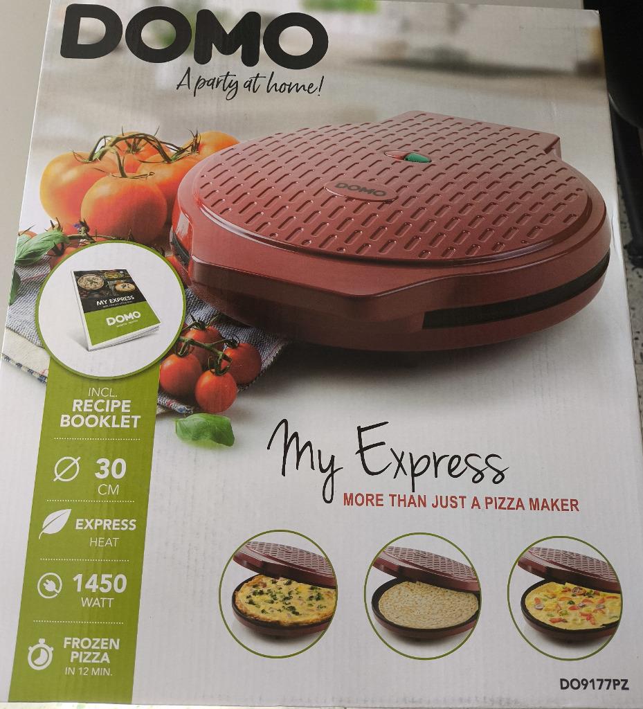 DOMO Pizza maker 'My Express', cuire pizza, omelette, quiche, Jardin & Terrasse, Fours à pizza, Comme neuf, Enlèvement ou Envoi