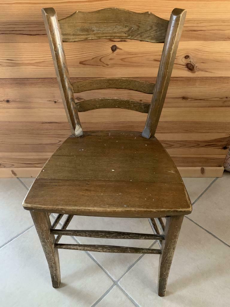 6 + 2 chaises de Herve de ferme , en bois, chêne, Antiquités & Art, Enlèvement