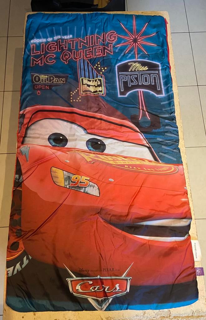 Disney Pixar Cars Slaapzak – Lightning McQueen, Caravanes & Camping, Enlèvement ou Envoi, Comme neuf