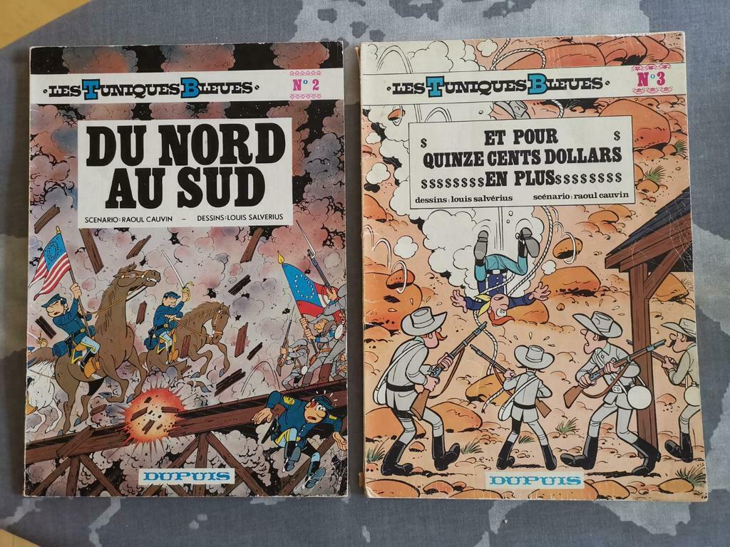 Lot de 2 Tuniques Bleues Raoul Cauvin, Plusieurs BD, Enlèvement ou Envoi, Utilisé, Cauvin