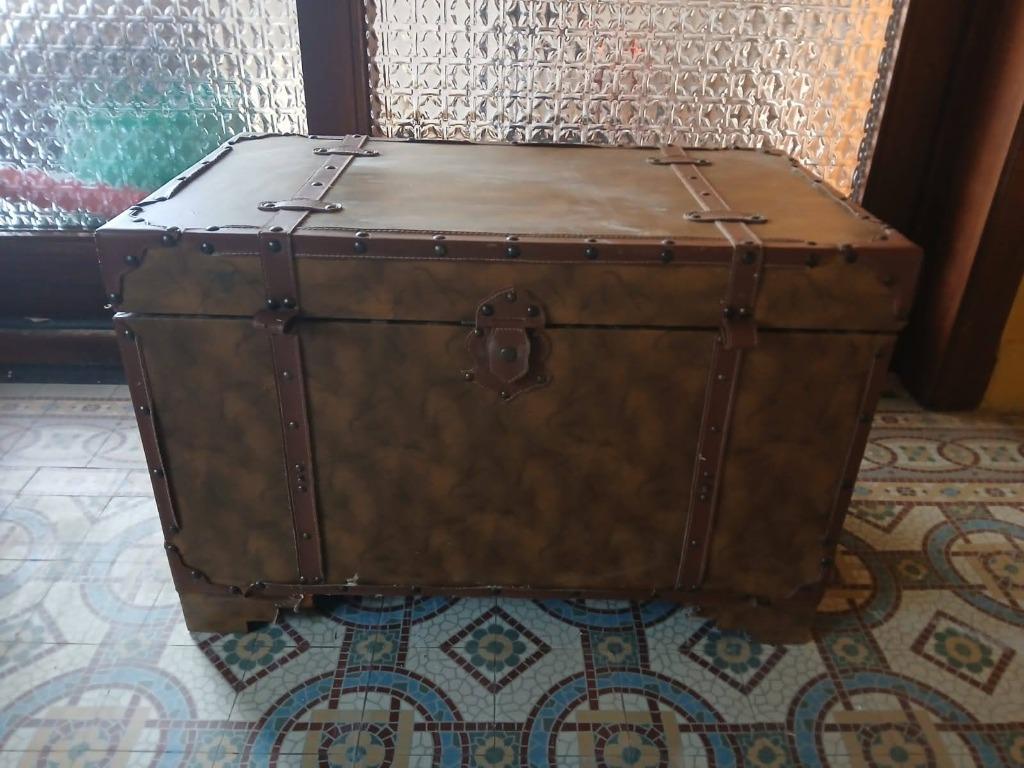 degelijke retro opbergkoffer, Huis en Inrichting, Ophalen, Zo goed als nieuw