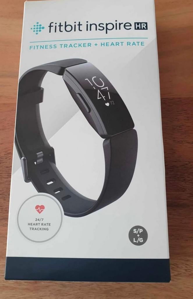 Fitbit inspire HR fitness tracker + heart rate zwart, Ophalen, Nieuw