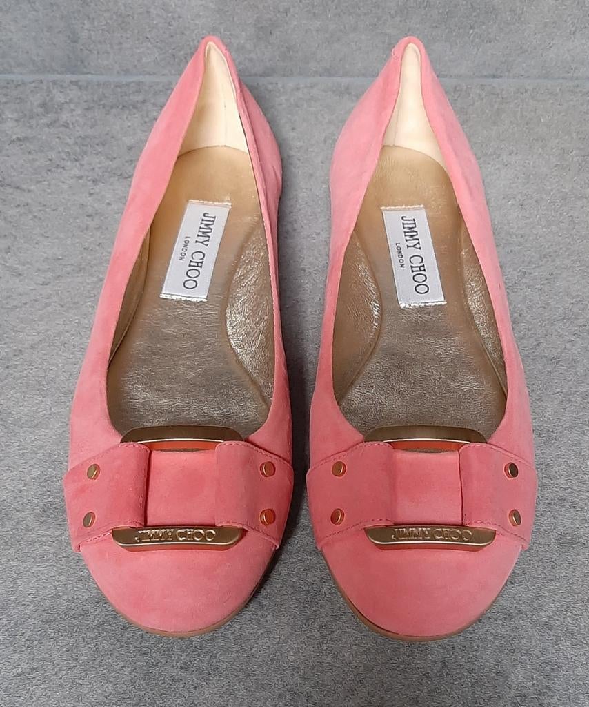 Jimmy Choo/Suede light coral/Nieuw/maat 37, Kleding | Dames, Schoenen, Jimmy Choo, Ophalen of Verzenden, Nieuw