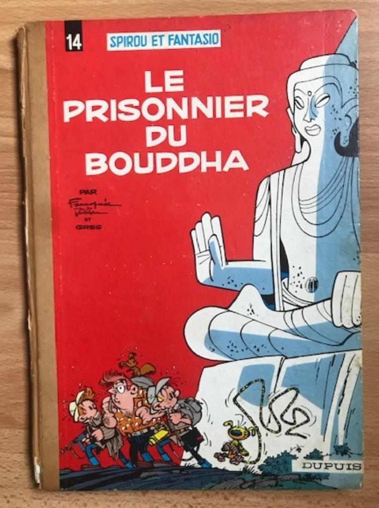 SPIROU 14 — LE PRISONNIER DU BOUDDHA (1ÈRE ÉDITION) FRANQUIN, Franquin, Greg en Jidéhém, Enlèvement ou Envoi, Une BD, Utilisé