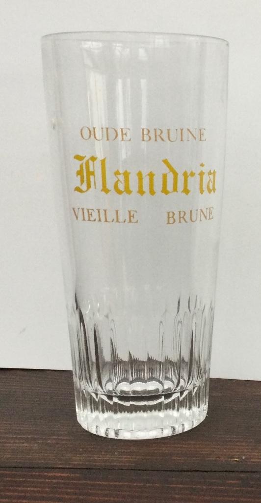 bier brouwerij glas Flandria Kuurne vieille brune, Verzamelen, Ophalen of Verzenden, Zo goed als nieuw