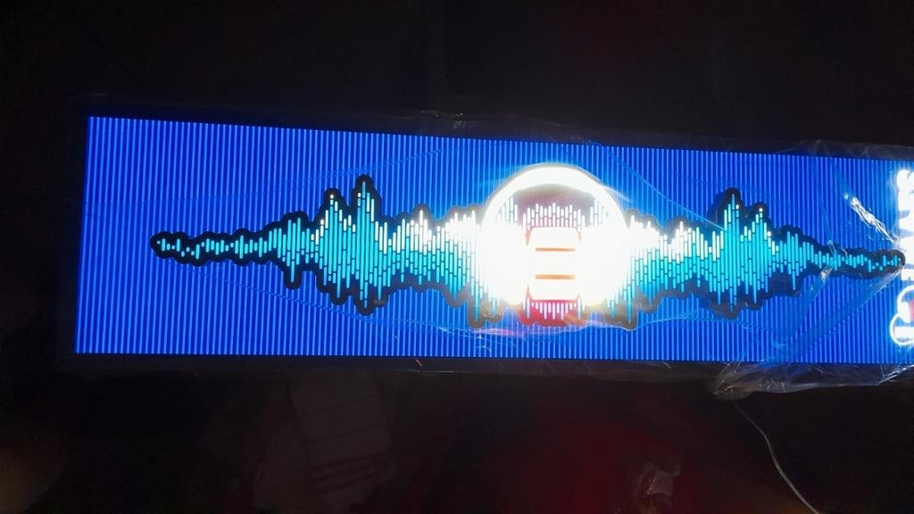 Lichtbak  voor aan de DJ booth van Maes music Nieuw, Ophalen of Verzenden, Nieuw, Reclamebord, Plaat of Schild, Overige merken