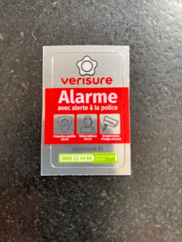 Verisure alarme autocollant, Doe-het-zelf en Bouw, Elektriciteit en Kabels, Nieuw, Overige typen, Ophalen of Verzenden