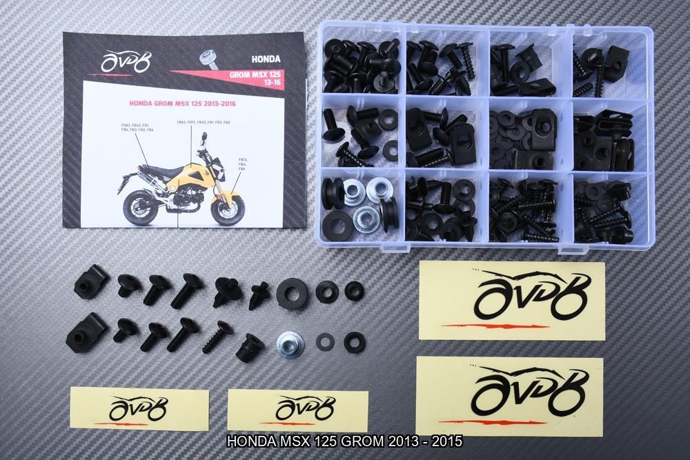 Kit visserie spécifique pour HONDA MSX 125 GROM 2013 - 2015