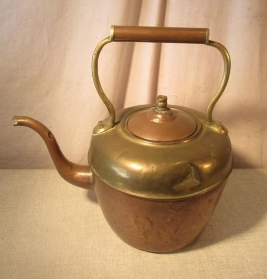Antieke Koperen Waterketel - 32cm, Ophalen of Verzenden, Koper