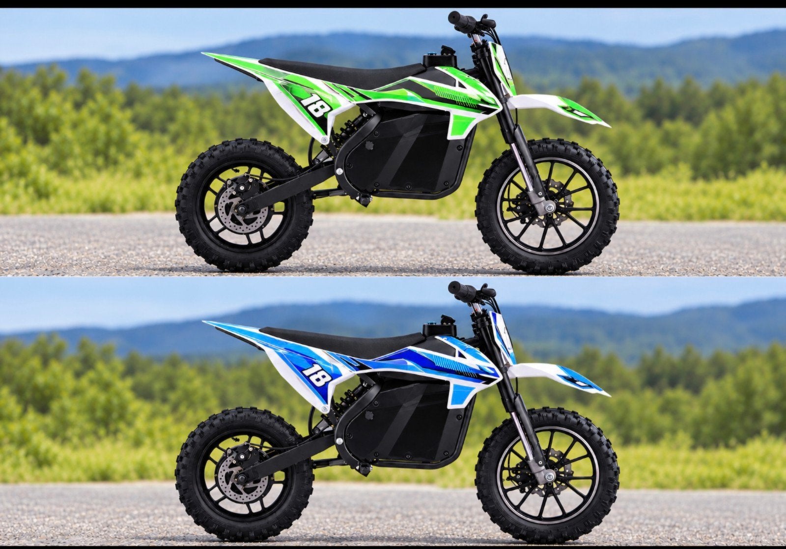 GAMME DE MINI-CROSSERS, DE QUADS ET DE VÉLOS ÉLECTRIQUES