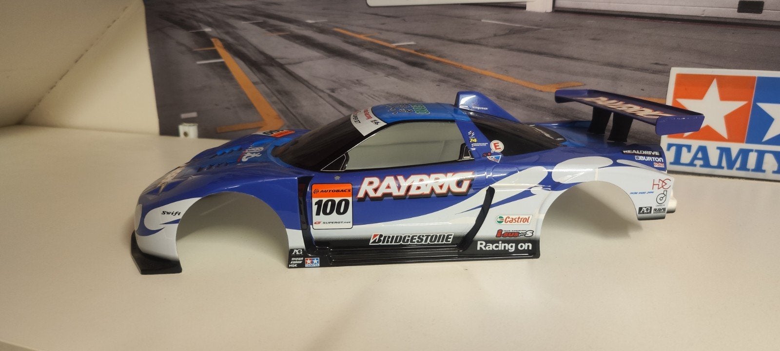 Tamiya raybrig nsx body, Hobby en Vrije tijd, Modelbouw | Radiografisch | Auto's, Ophalen of Verzenden, Nitro