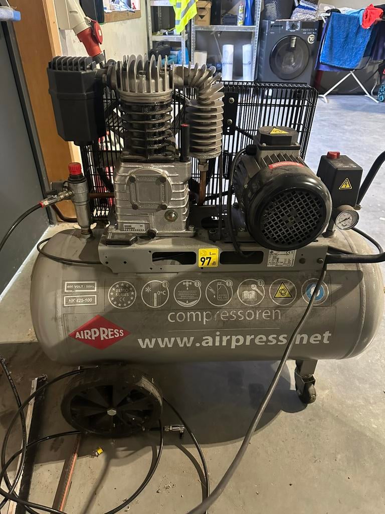 Airpress hk 425-100 compressor 400v, 100 litres ou plus, Enlèvement, Comme neuf, 10 bars ou plus