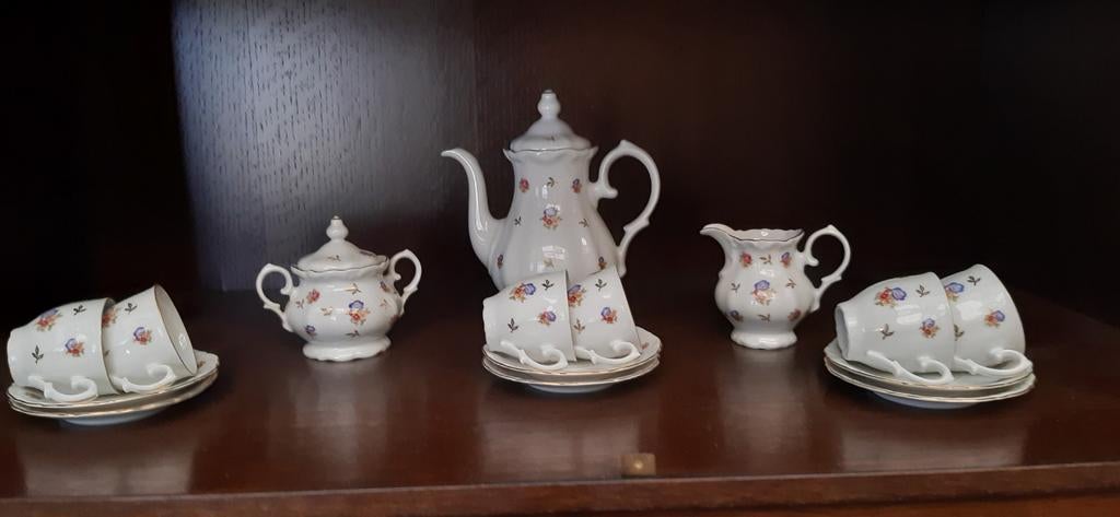 Koffieservies., Ophalen