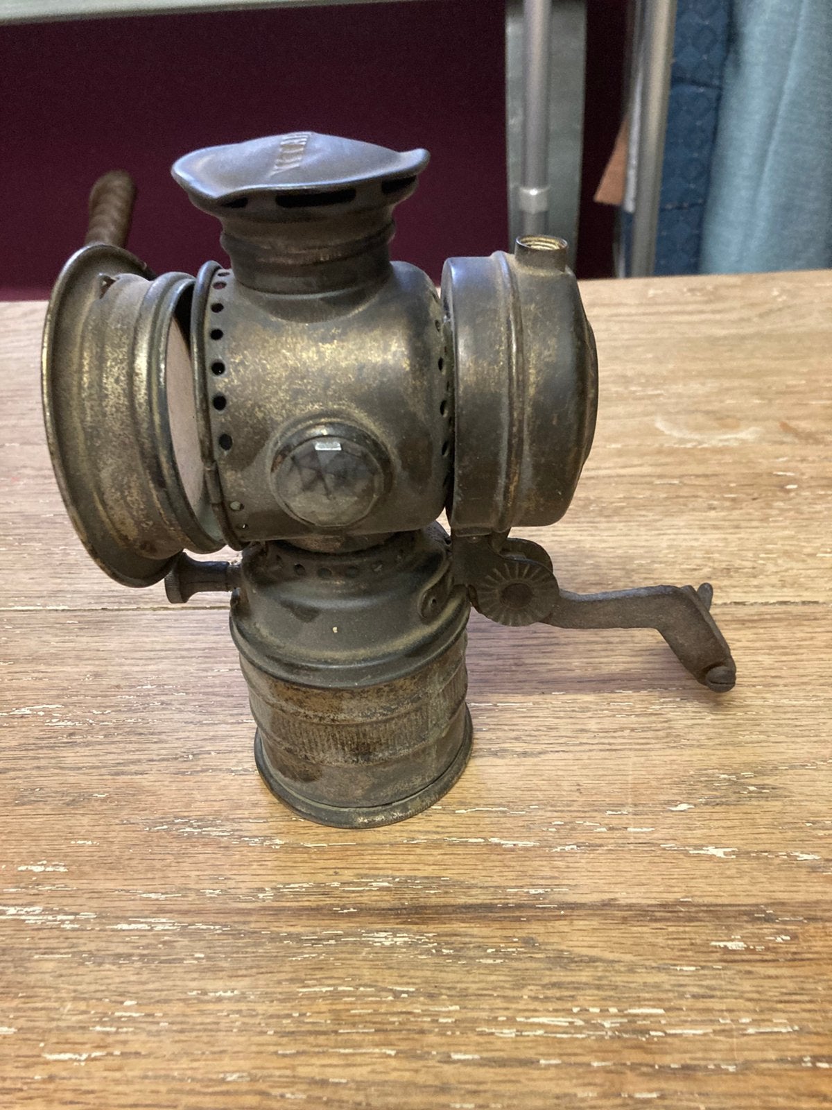 Antieke fietslamp, Antiek en Kunst, Ophalen