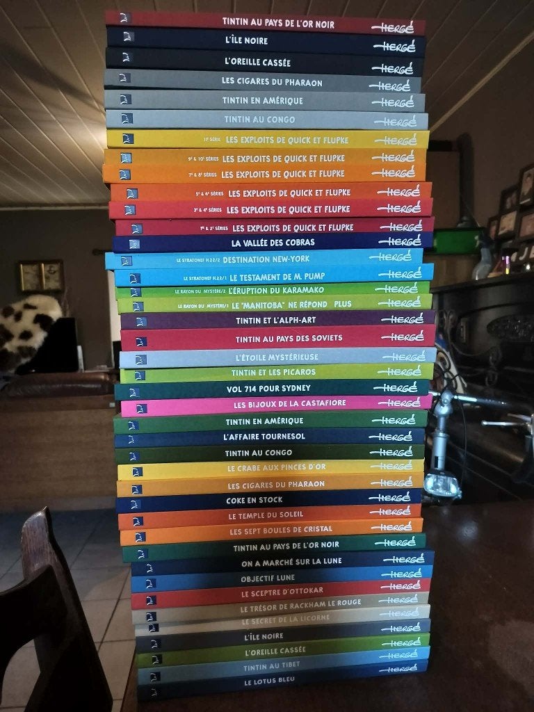 Collection Les Archives Tintin – 41 volumes sur 44, Verzamelen, Stripfiguren, Ophalen, Kuifje, Zo goed als nieuw, Boek of Spel