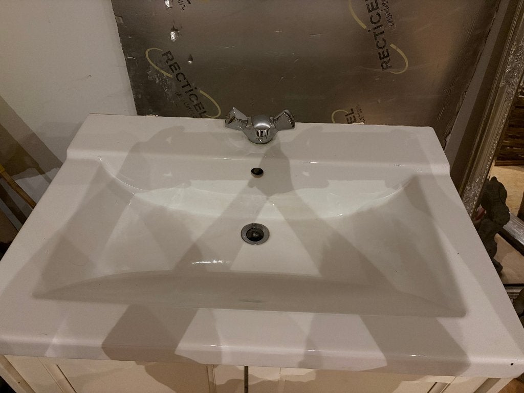 MOOIE GROTE WASTAFEL / lavabo, Doe-het-zelf en Bouw, Ophalen, Gebruikt, Steen, Wastafel