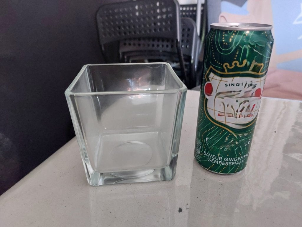 Vaasjes cubus (12 stuks), Ophalen, Zo goed als nieuw, Transparant, Glas