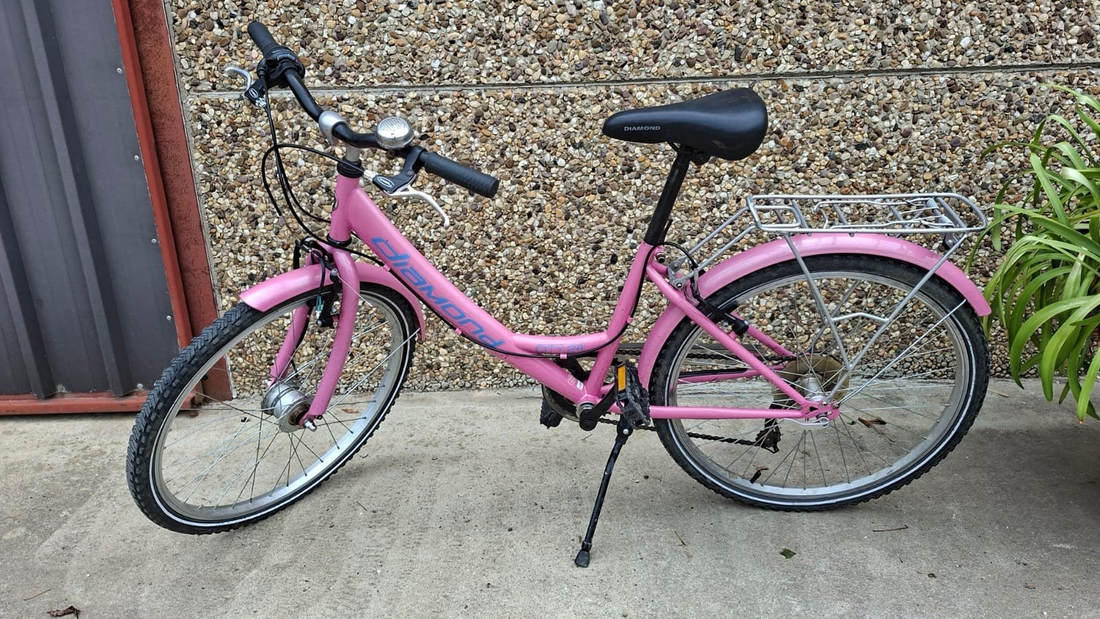 Vélo fille Diamond City - 24 pouces - Rose - Bon état, Vélos & Vélomoteurs, Vitesses, Diamond, Utilisé, Frein sur jante