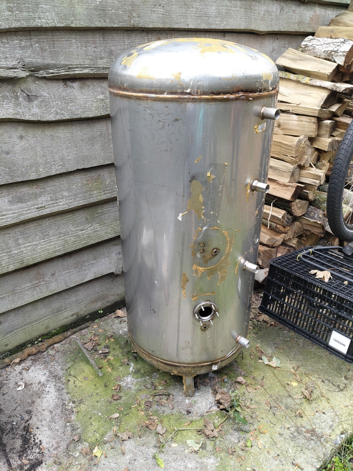 Inox vat, Ophalen of Verzenden, Gebruikt