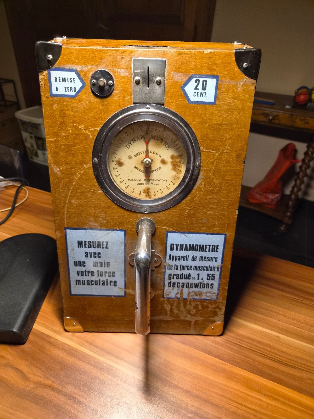 Stella Forced Fairground Machine van hout en ijzer, Verzamelen, Ophalen, Gebruikt