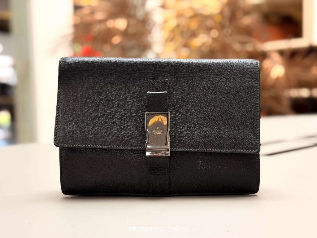 Gucci Clutch, Gebruikt, Zwart, Overige typen, Niet ingevuld