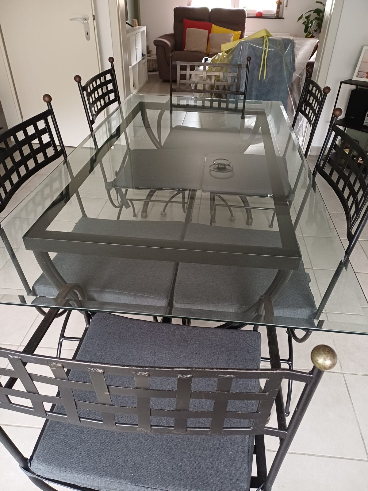 Table avec 6 chaises, Enlèvement, Utilisé