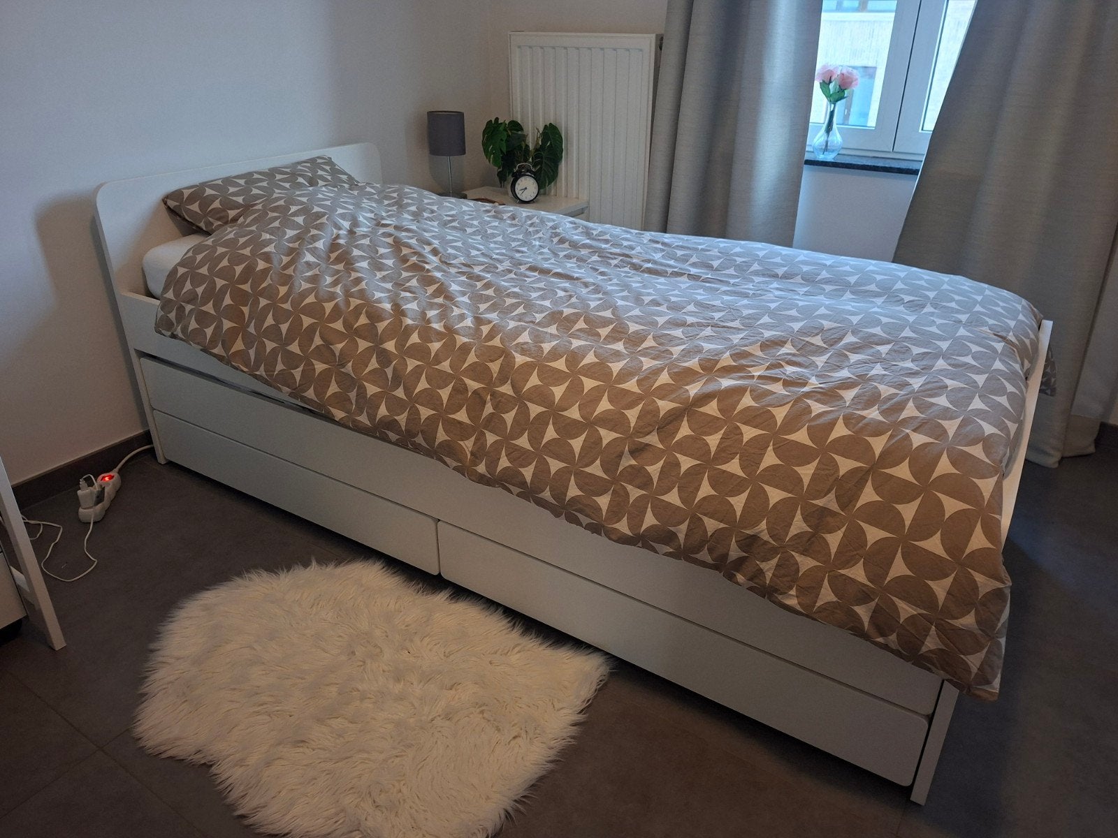 eenpersoonsbed uitschuifbaar Ikea, Ophalen, Lattenbodem