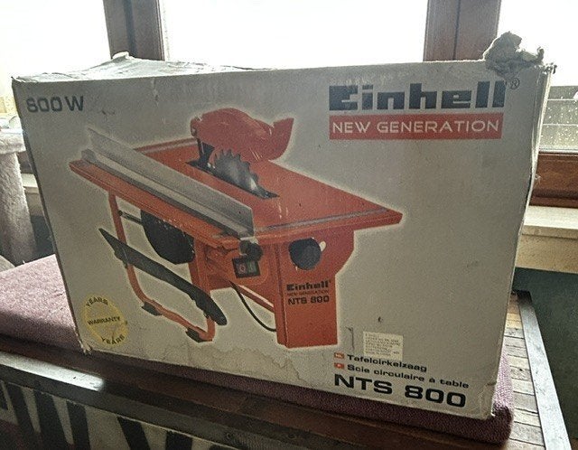 Tafelcirkelzaag, Ophalen, Gebruikt, 600 tot 1200 watt, Einhell