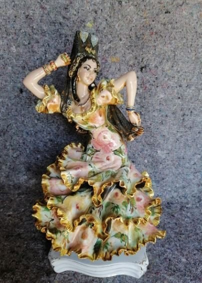 vintage Liani Flamenco figuur mid-century Italy, Verzamelen, Ophalen, Huis en Inrichting
