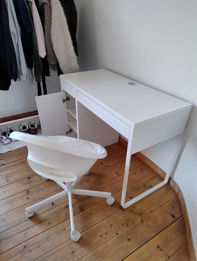 Bureau en bureaustoel, Ophalen, 105 cm, Gebruikt, Demontabel