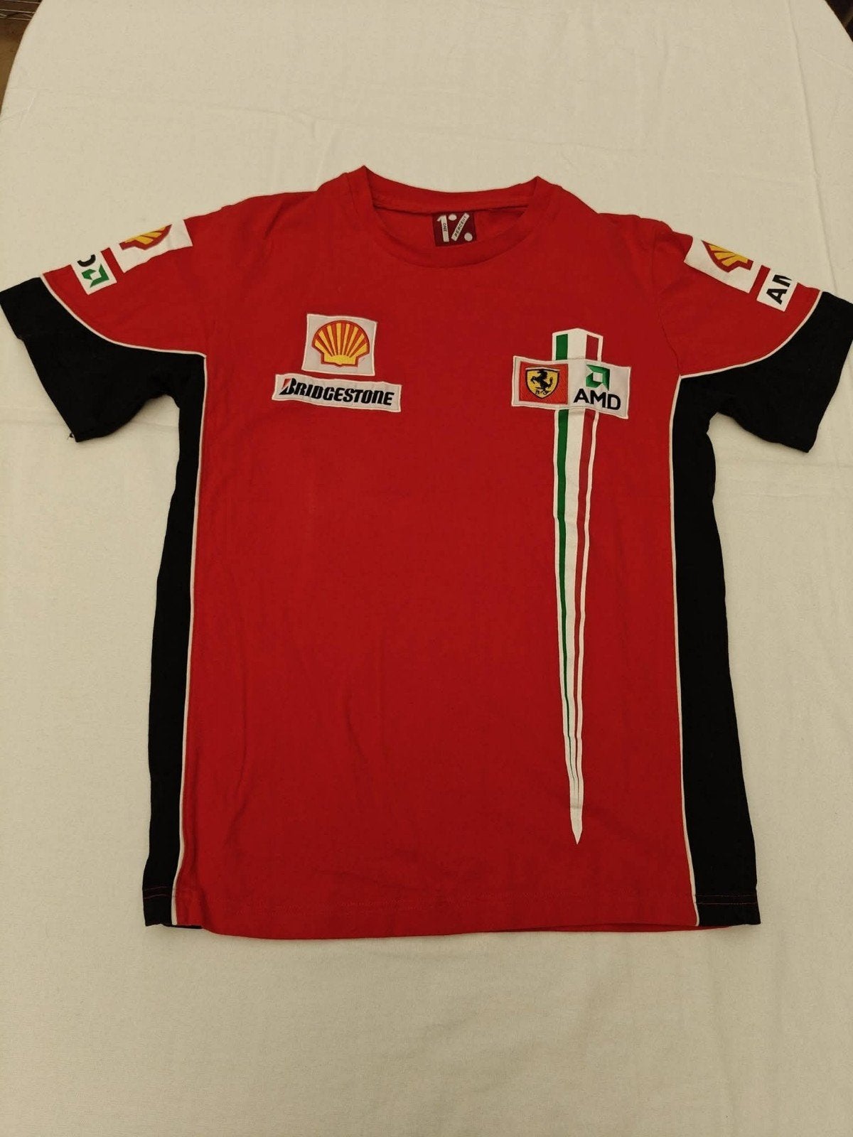 T-shirt Ferrari Racing vintage années 2000 – Taille L, Maat 52/54 (L), One percent, Ophalen of Verzenden, Zo goed als nieuw
