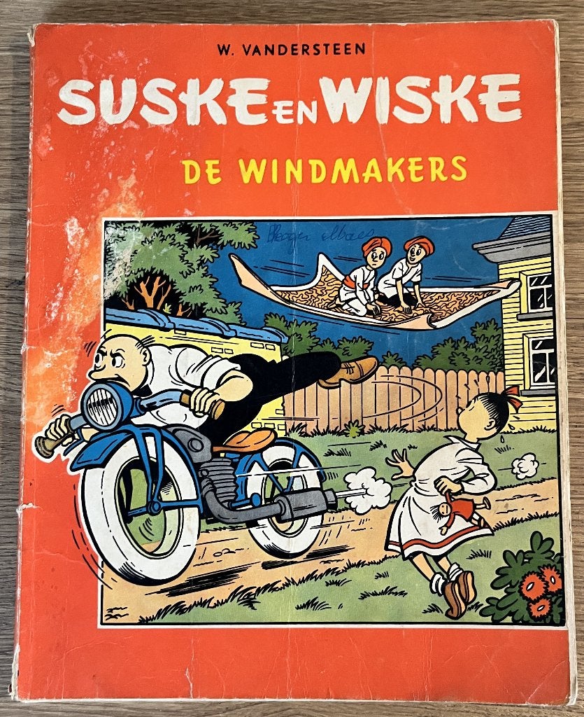 Suske en Wiske - De windmakers - 38 1e druk (1960) Strip, Boeken, Eén stripboek, Ophalen of Verzenden, Gelezen