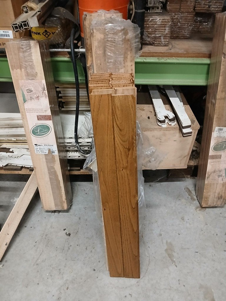 35€m² | 96 m² massieve kastanje planchetten Lambri / Dako, Ophalen, Minder dan 25 mm, Nieuw, Plank
