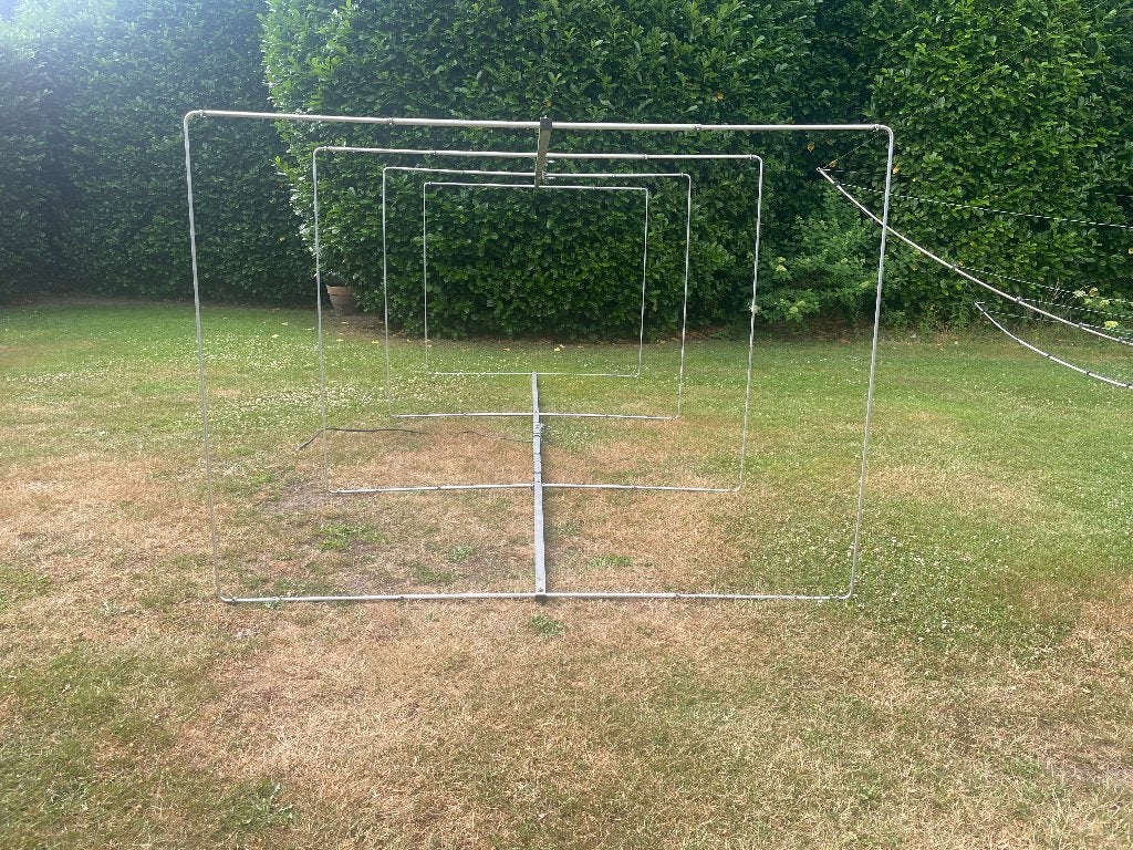 Antenne voor 6 m (50 MHz) 4 el quad met balun, Telecommunicatie, Antennes en Masten, Ophalen, Gebruikt, Antenne