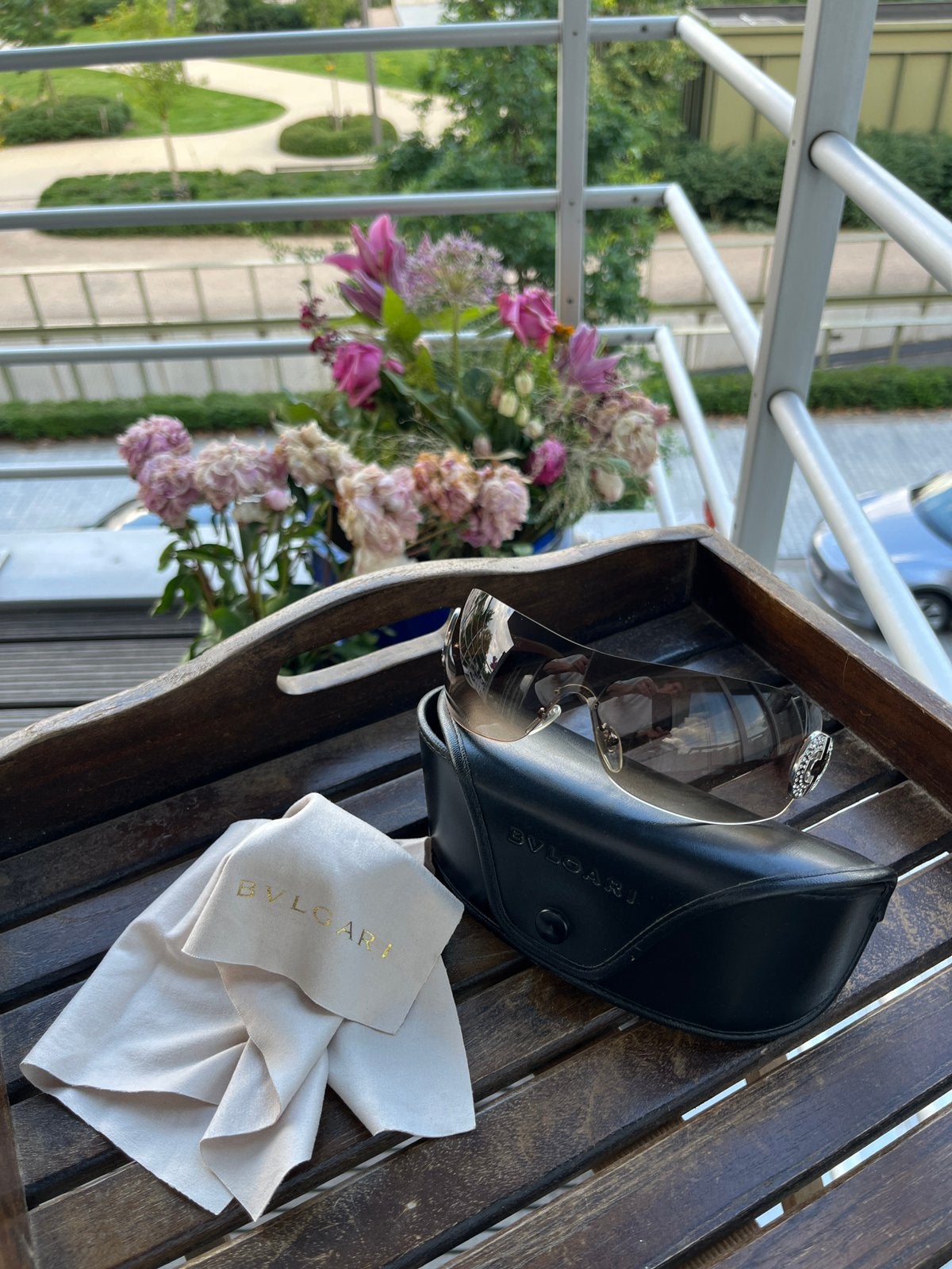 Lunettes de soleil Bulgari, Enlèvement ou Envoi, Comme neuf, Brun, Lunettes de soleil