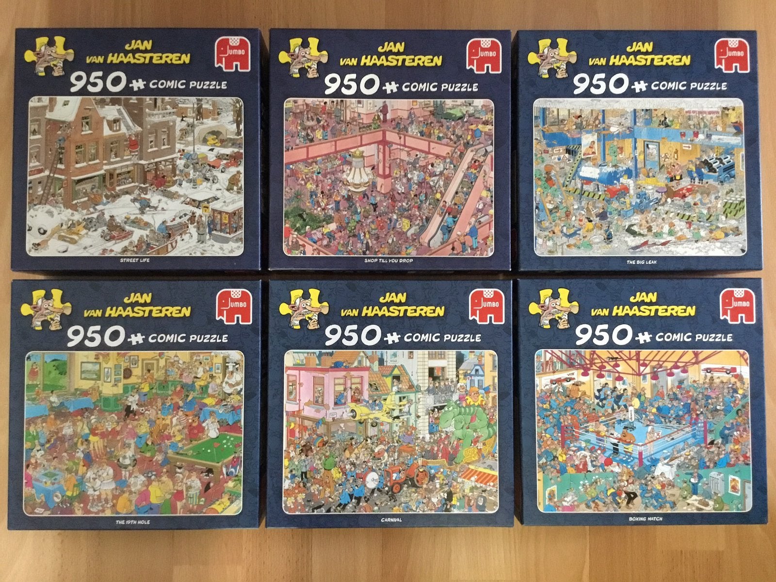 Puzzels Jan van Haasteren 950 stukjes, Hobby en Vrije tijd, Denksport en Puzzels, Ophalen of Verzenden, Zo goed als nieuw