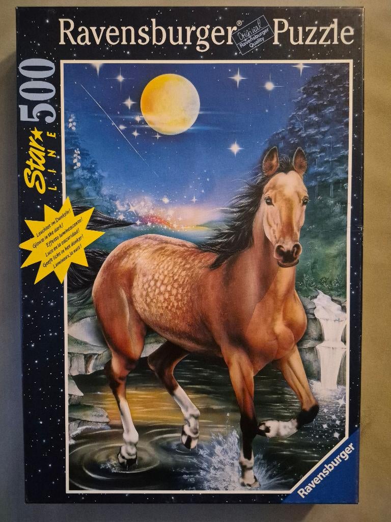 Puzzel 500 Ravensburger paard, Hobby en Vrije tijd, Ophalen, Gebruikt, Legpuzzel