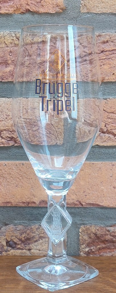Brugge Tripel glas - 33 cl - In uitstekende staat, Verzamelen, Ophalen, Zo goed als nieuw, Bierglas