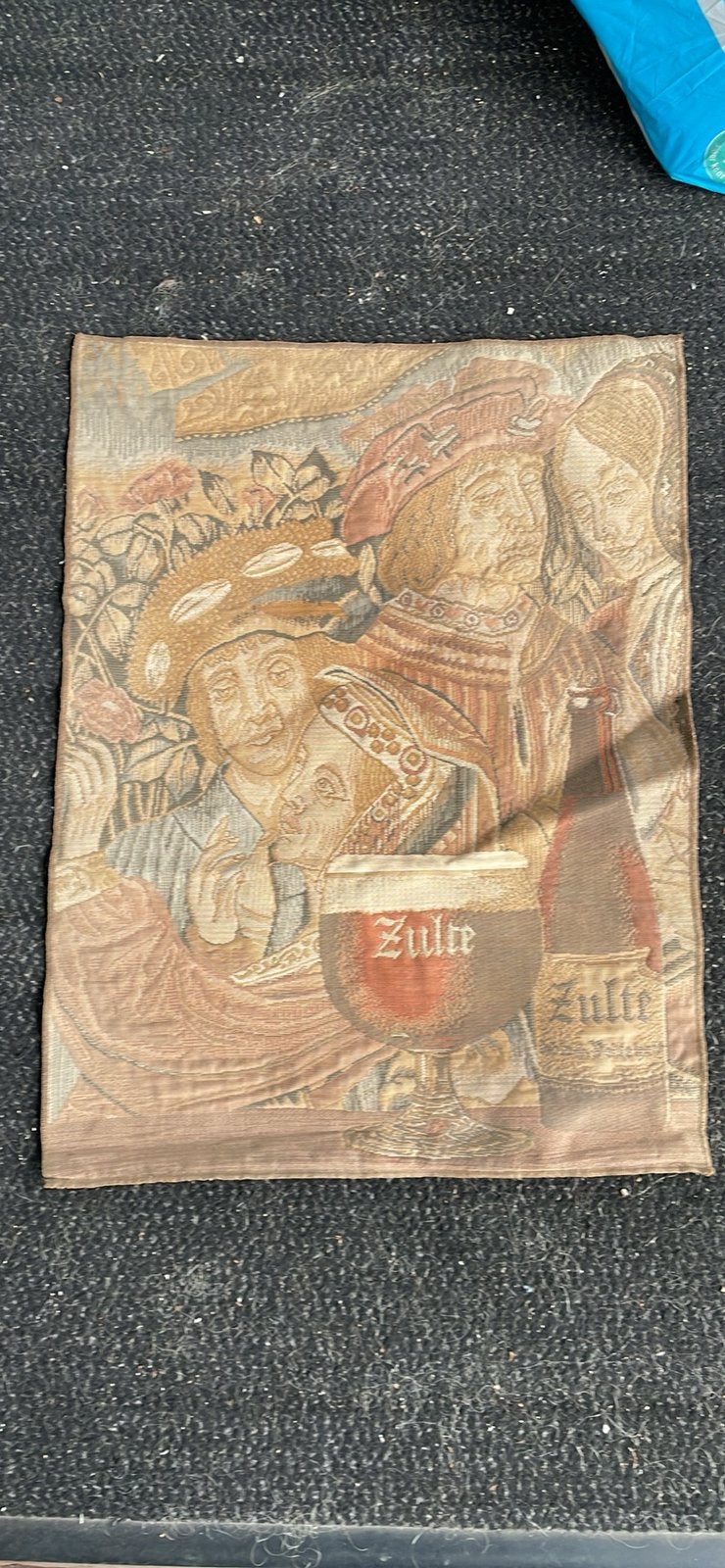 Vintage Anglo Belge Zulte Gobelin L 56 cm-B 42 cm, Ophalen