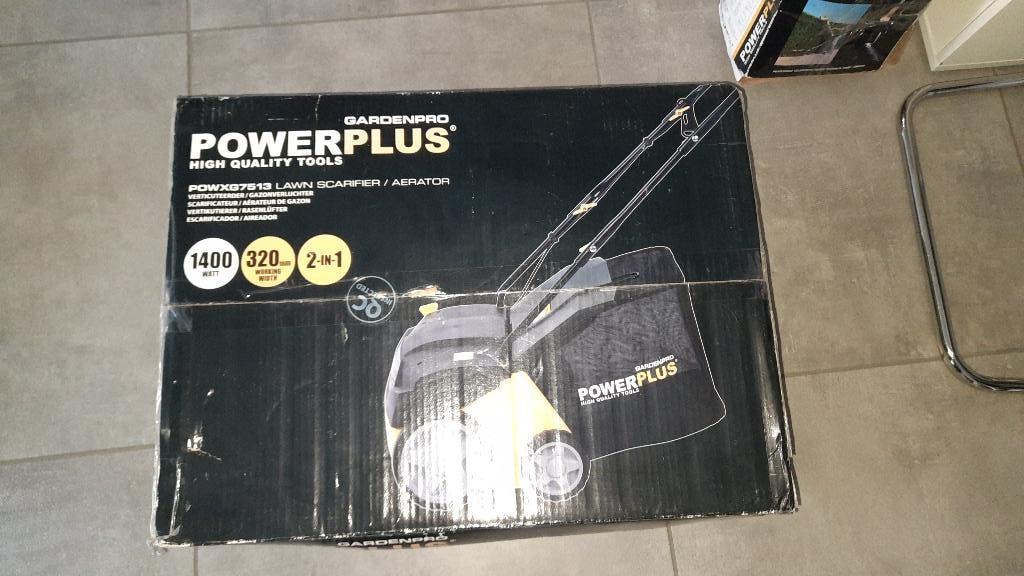 Tondeuse à gazon Powerplus, scarificateur, Enlèvement, Neuf, Électrique, Powerplus garden