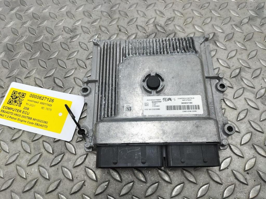 PEUGEOT 208 P21E GT COMPUTER ECU 9815023380, A3C0602110001 2, Ophalen of Verzenden, Gebruikt, ARN erkend