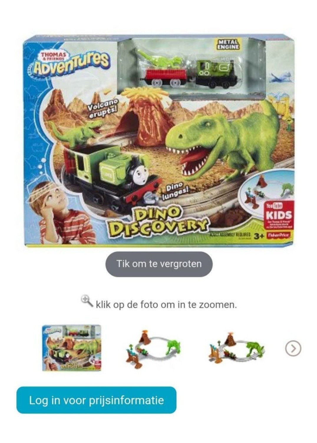 Thomas & Friends Dino Discovery Treinset - Fisher-Price, Kinderen en Baby's, Speelgoed | Thomas de Trein, Ophalen