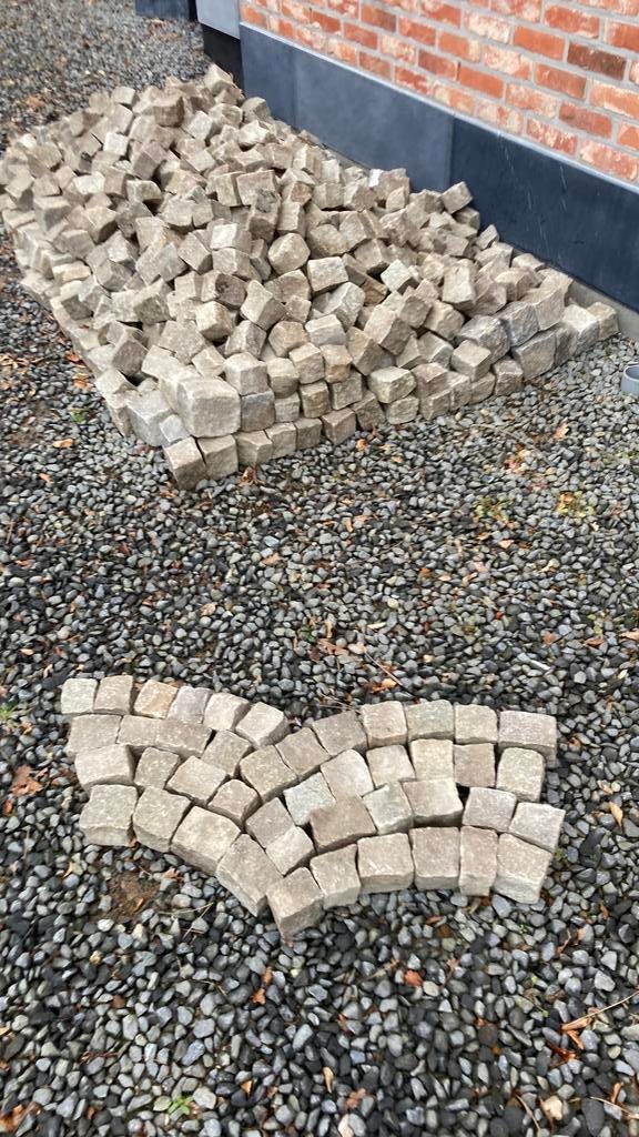 Nieuw klein Porfier kasseien 8/10 cm       8 vierkante meter, Ophalen, Zo goed als nieuw, Grijs, Kei