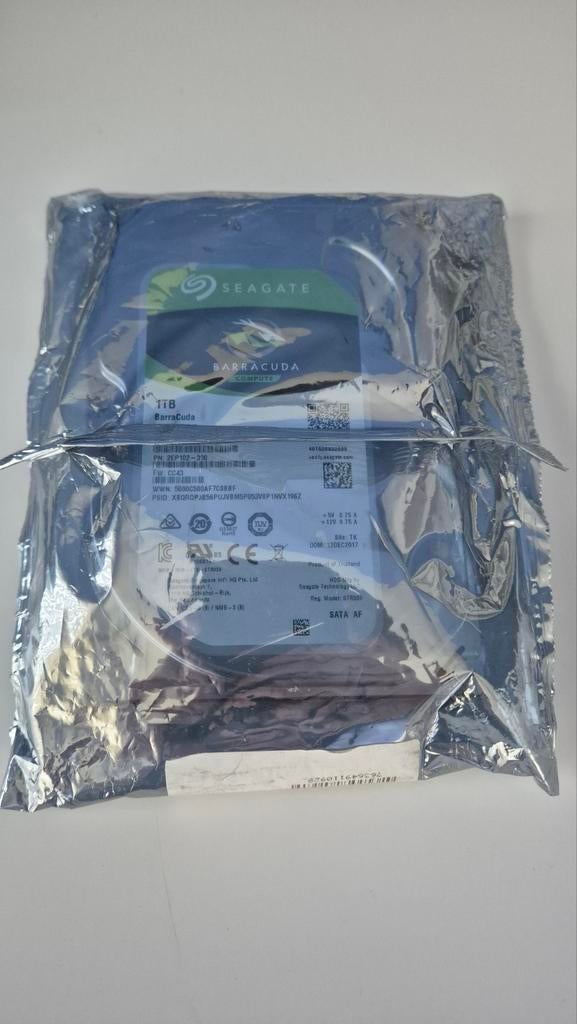 Seagate BarraCuda 1TB Interne HDD, Neuf, Enlèvement ou Envoi, Interne, Seagate
