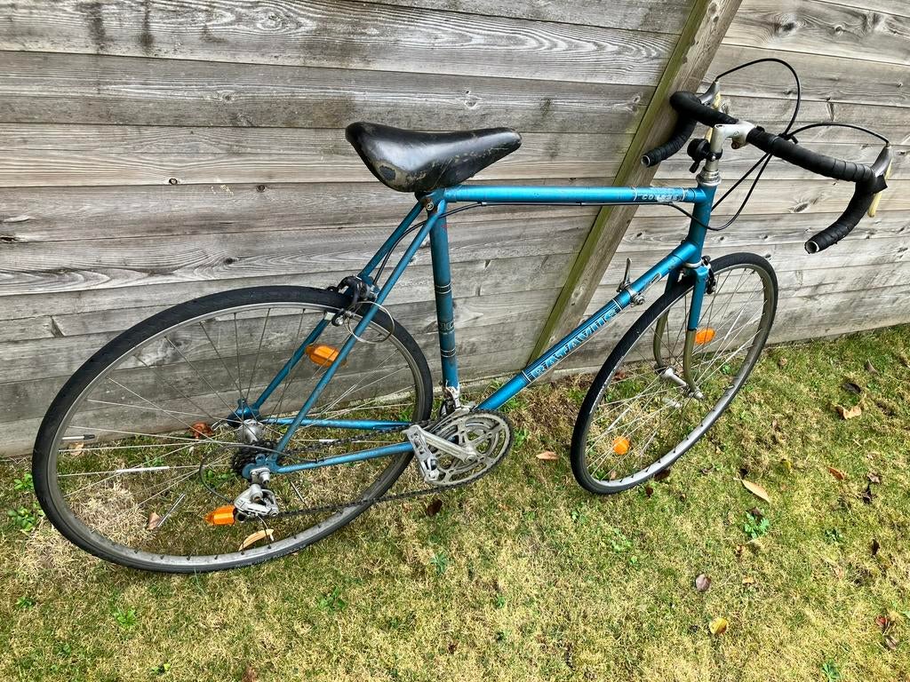Batavus antieke course fiets blauw, Fietsen en Brommers, Ophalen, Gebruikt, 10 tot 15 versnellingen, Velgrem
