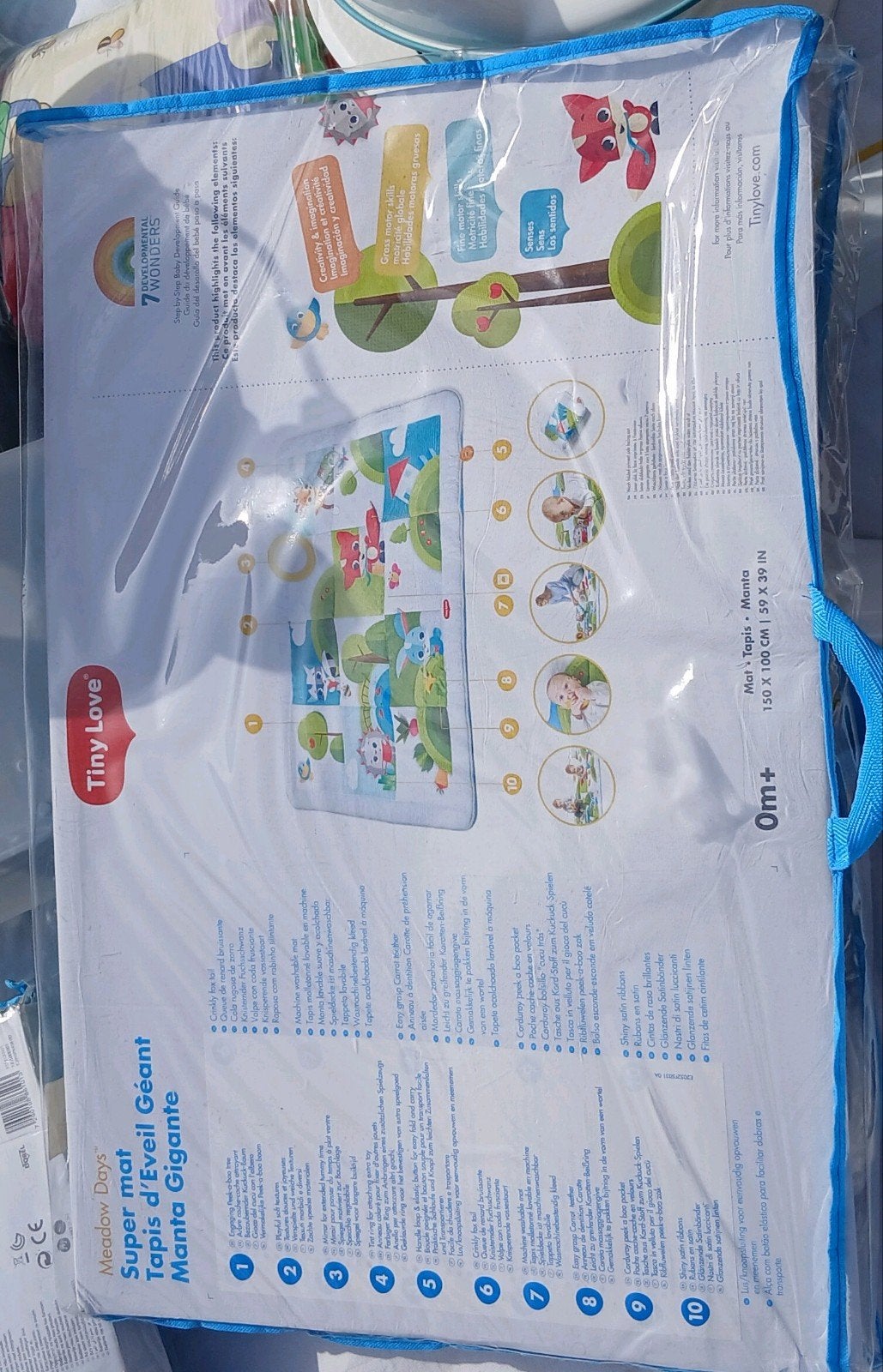 tiny love speelmat xl, Kinderen en Baby's, Ophalen, Zo goed als nieuw, Speelkleed